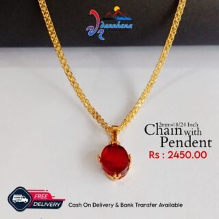 Gold Pleted Chain With Pendant