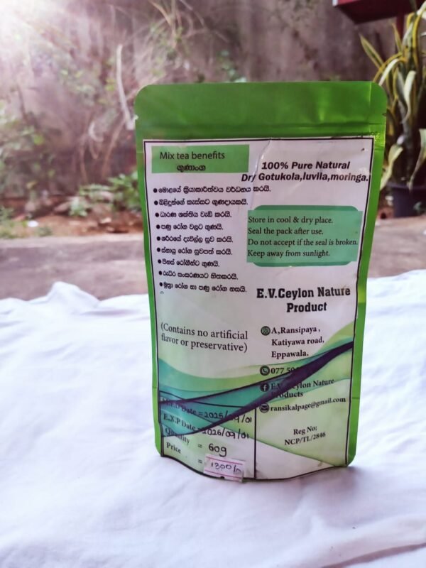 Mix Tea - Moringa, Gotukola, Lunuwila - Image 2